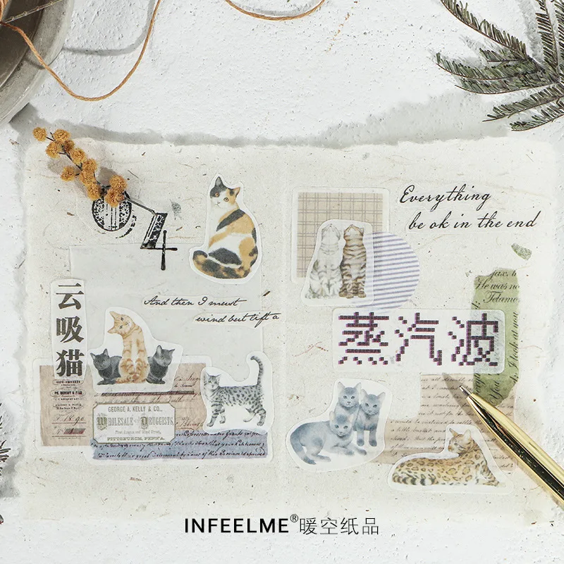 98*193 мм 1 шт Ретро-наклейки винтажные Ретро-серии иллюстраций животных