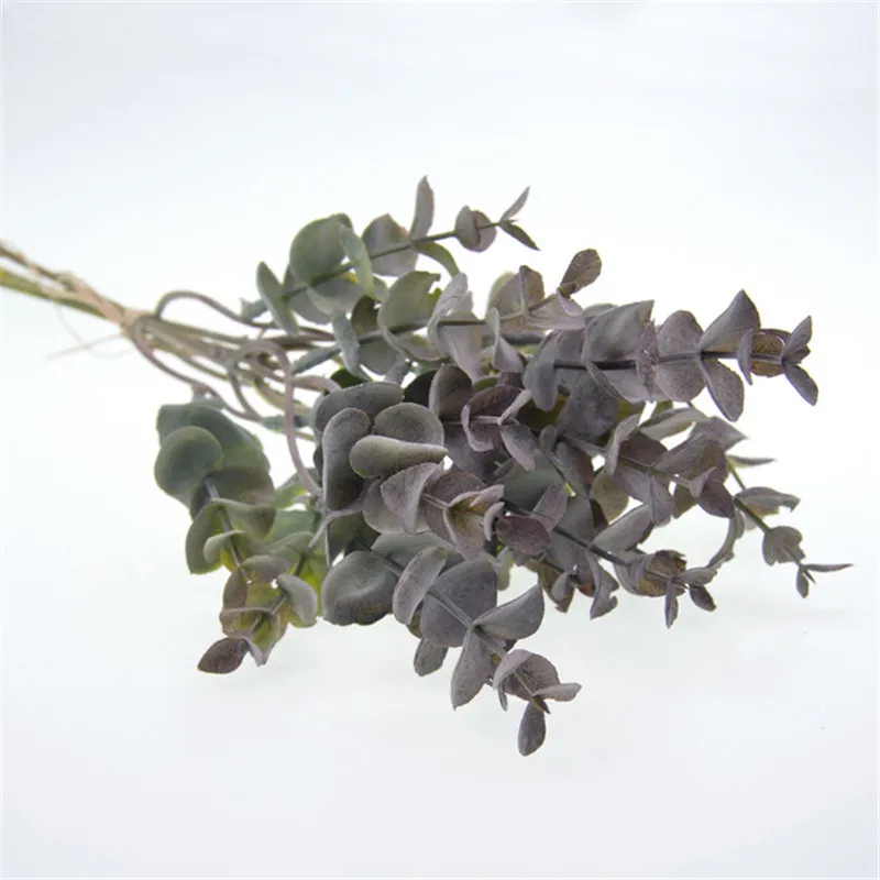 Искусственные листья филиал Ретро зеленое искусственное растение лист для