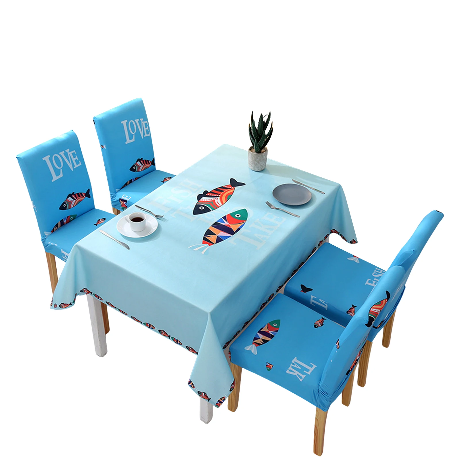 Новое поступление домашняя скатерть для стола стула крышка Принт с животными и