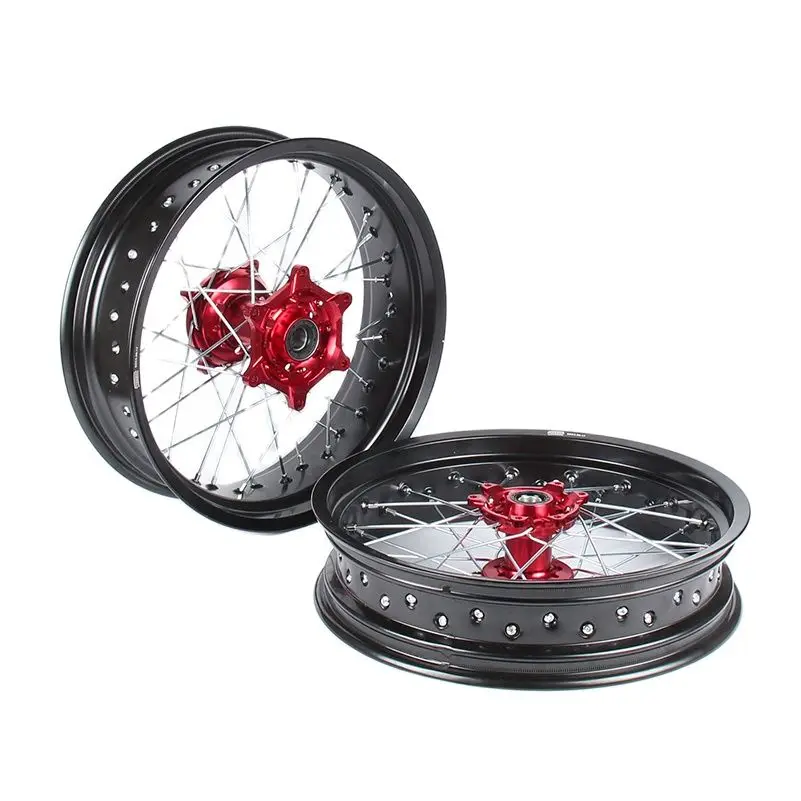 Комплект Колесных ободов SUPERMOTO 3 5/5 0*17 &quotдля HONDA CRF250R 2004 2013 CRF450R 2002 2012 2011 2010 2009 2008 2007