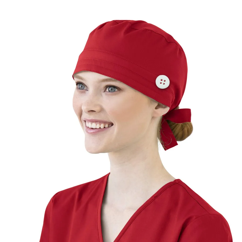 

Nurse Accessories Gorro Enfermera Unisex Cotton Bandage Adjustable Scrubs Cap Sweatband Bouffant Hat Gorros Quirurgicos Mujer c4