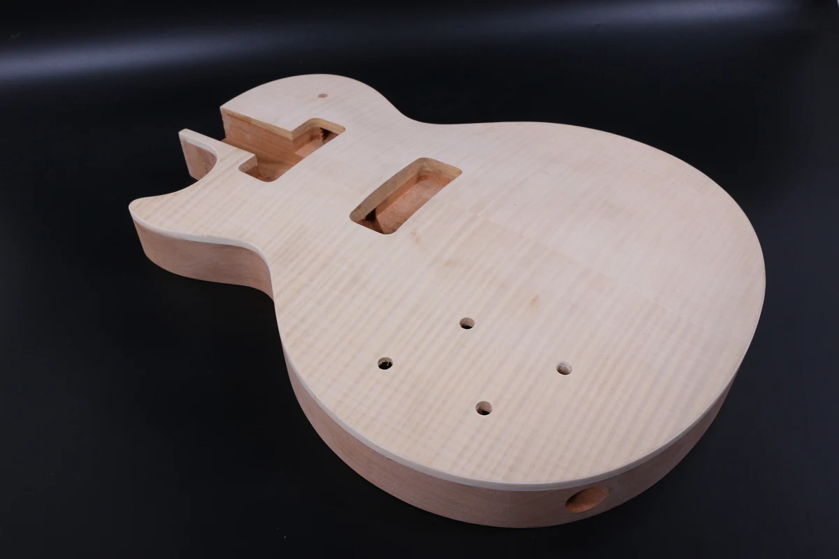 Корпус для электрогитары с одной левой ручкой из красного дерева и верхняя часть клена|Детали аксессуары