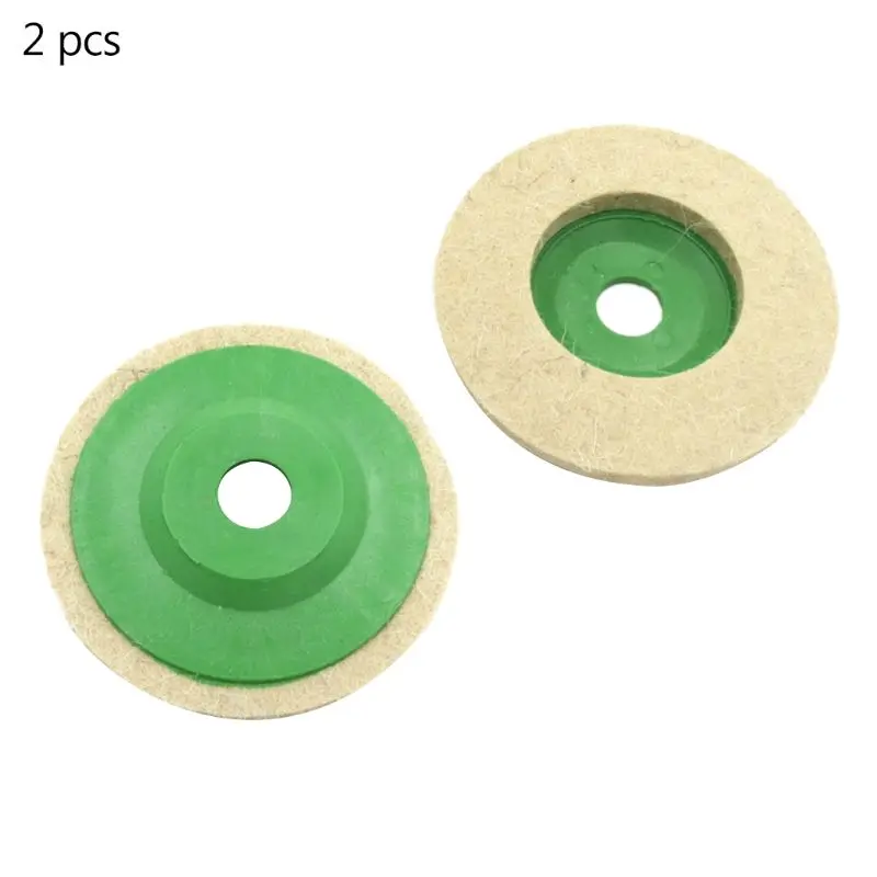 

2pcs 100mm Polishing Pads Angle Grinder Wool Felt Wheel Glass Polishing Wheel