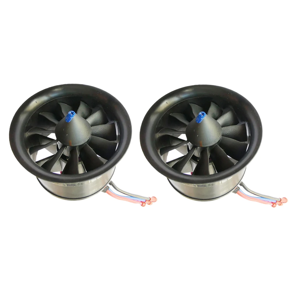 

2 Piece Duct Fan 4900KV For EDF Brushless Motor RC Parts Plane Accessories