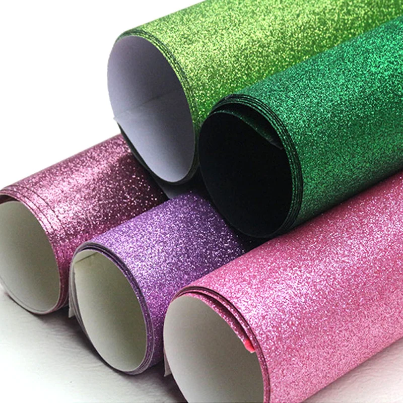 

DIY Embossed Paper 45x200cm Handmade Paper Glitter Glitter Packaging Cardboard New DIY Colored Paper Cardboard