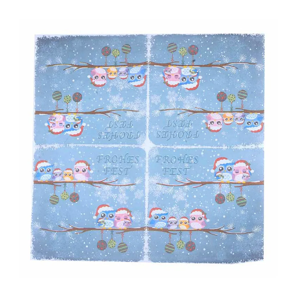 10 шт милая сова мягкая здоровая салфетка для декупажа бумажная девственница