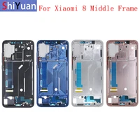 housing middle frame lcd bezel plate panel chassis for xiaomi mi 8 8 lite pocophone f1 phone metal middle frame