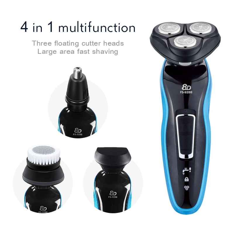 Nariz e Orelha Aparador de Barbear Máquina de Cortar 4 em 1 Trimmer Masculino Barbeador Elétrico Barbeiro Cabelo Profissional 40d 110-220v