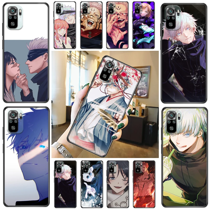 

Jujutsu Kaisen Sukuna Fushiguro Megumi Yuji Itadori Satoru Gojo Phone Case For Xiaomi Redmi Note 10 Pro 10T 5G 10S Coque