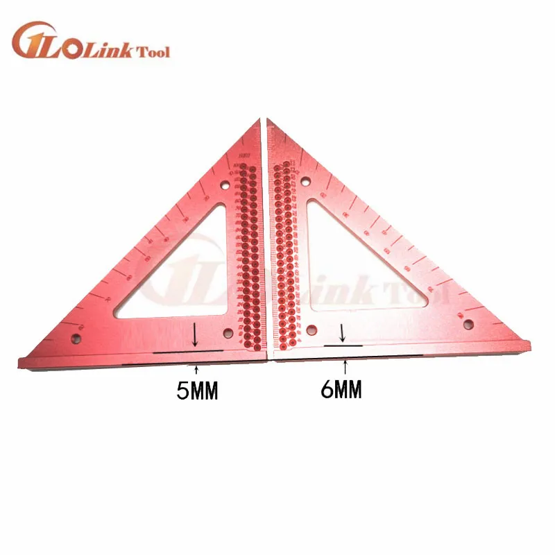 

90 degrees Precision Woodworking Line Scriber Triangle Ruler Measuring Gauge Square Ruler Carpenter Protractor Woodworking Tools