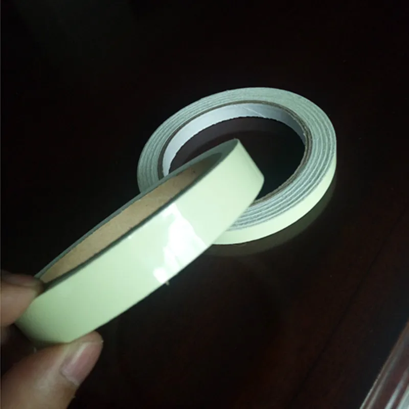 15 мм X 3 м/рулон светящаяся лента самоклеящаяся светится в темноте Безопасность