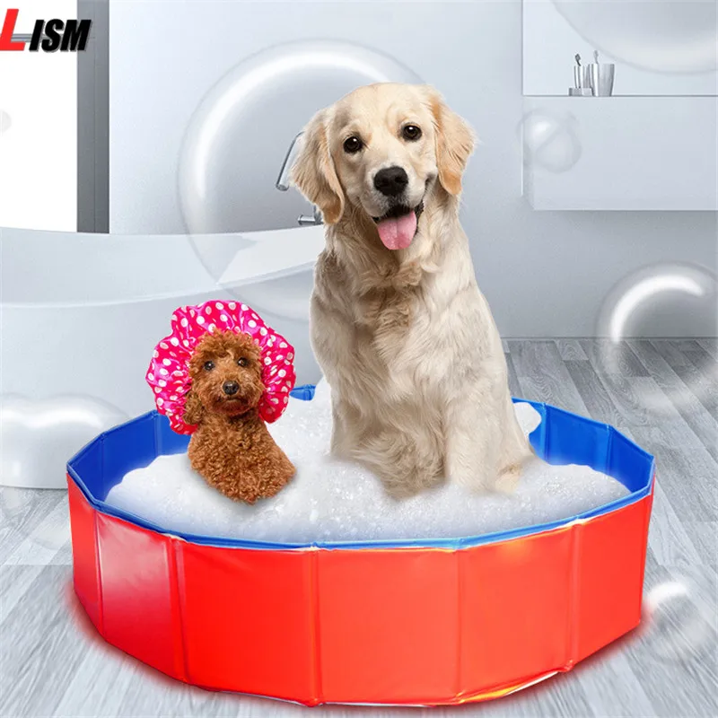 Складные собаки бассейн для домашних животных надувная ванна плавания