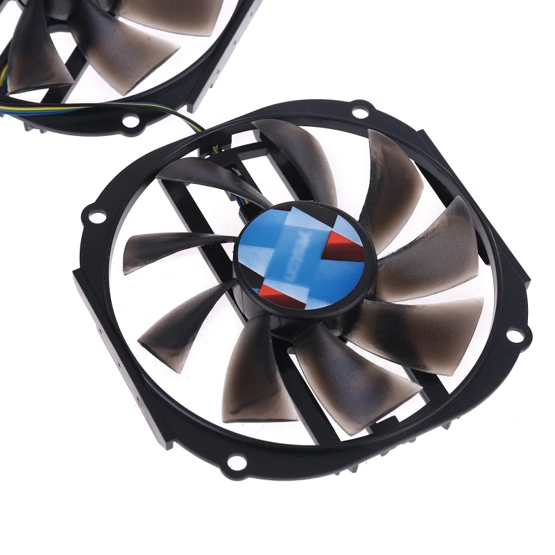 2шт 95 мм 4 Гб 2048SP GPU кулер охлаждающий вентилятор для Yeston RX480 570 580 Замена