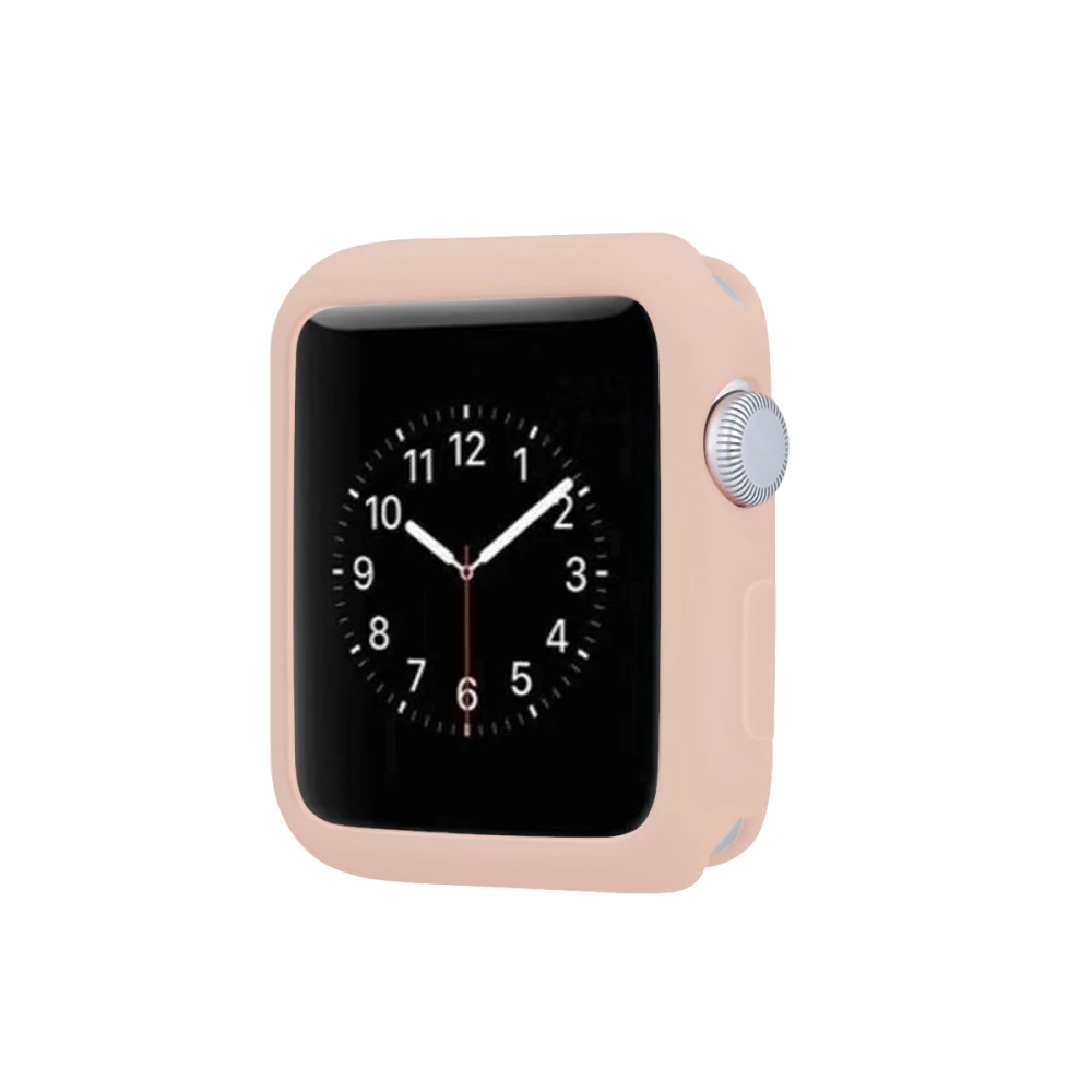 Защитный чехол из мягкого силикона для Apple Watch 1 2 3 4 5 42 38 мм ТПУ iWatch 40 44 бампер|Часы