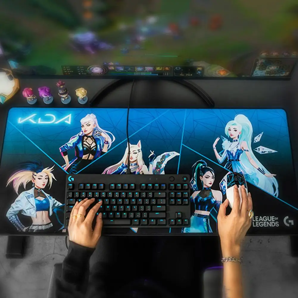 Беспроводная игровая мышь Logitech G502 KDA G304 G840 коврик для мыши клавиатуры G733 наушники