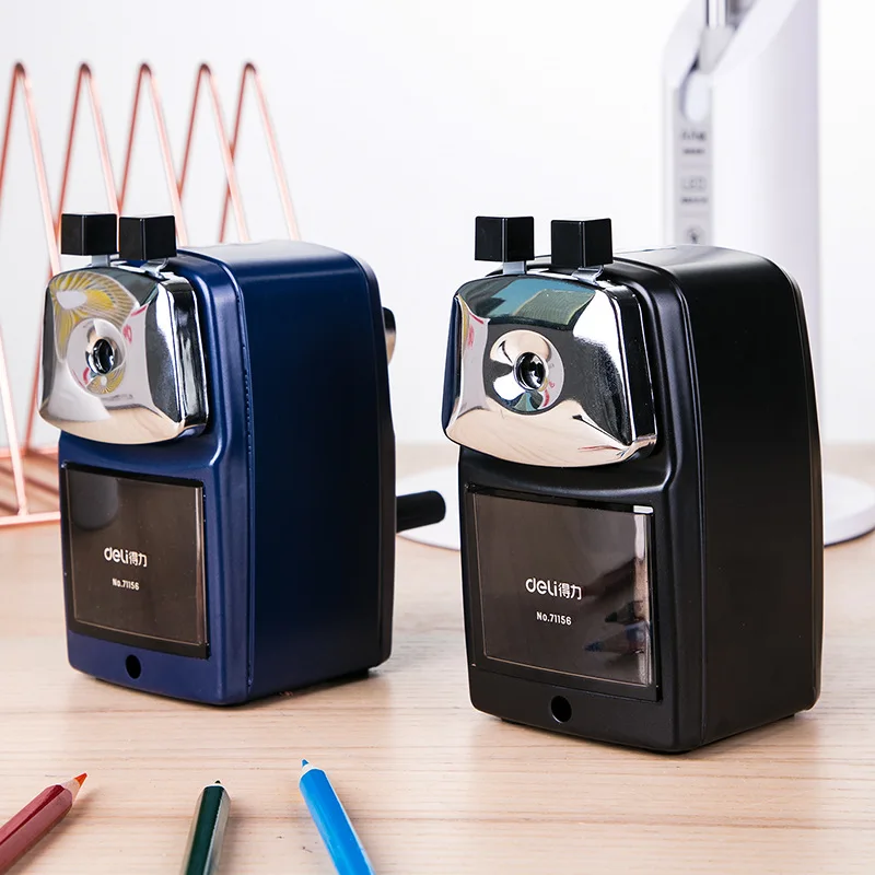 

DELI Rotary Pencil Sharpener Machine Pencil Cutter Office Stationery School Hand Crank Pencil Sharpener Office Supplies