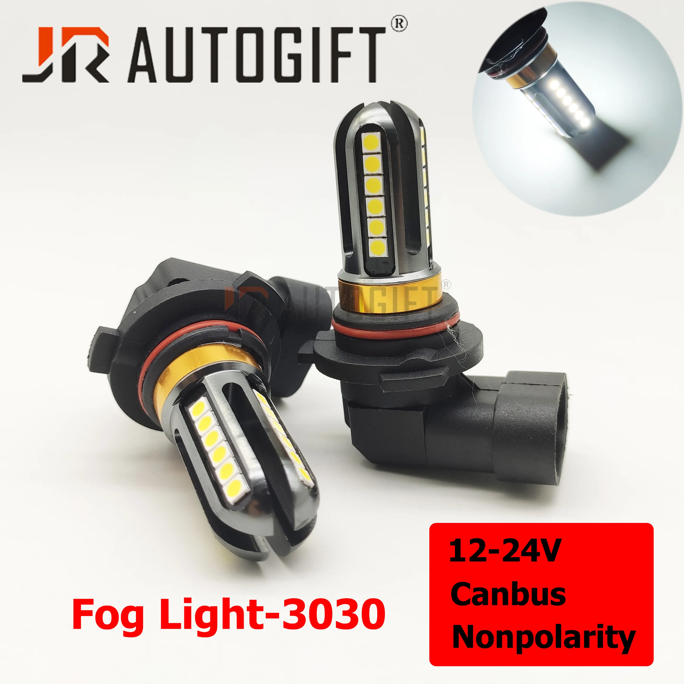 

2x PSX24W H16 P13W H4 H11 H8 H7 9005 9006 HB4 HB3 H1 H3 3030 Chips 24LED 12-24V Canbus Fog Lights DRL Car Fog lamps Auto Bulbs
