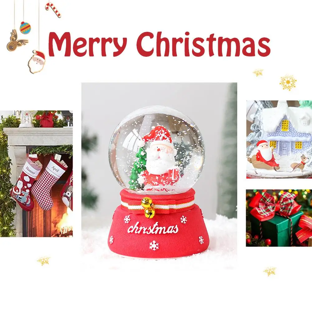 Рождественский хрустальный шар креативная музыкальная шкатулка мягко трясет