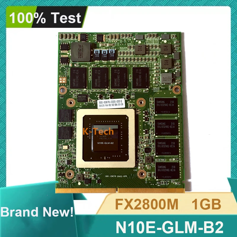 Совершенно новый видеокарта FX2800M FX 2800M N10E-GLM-B2 DDR3 1 ГБ графическая Видеокарта VGA для
