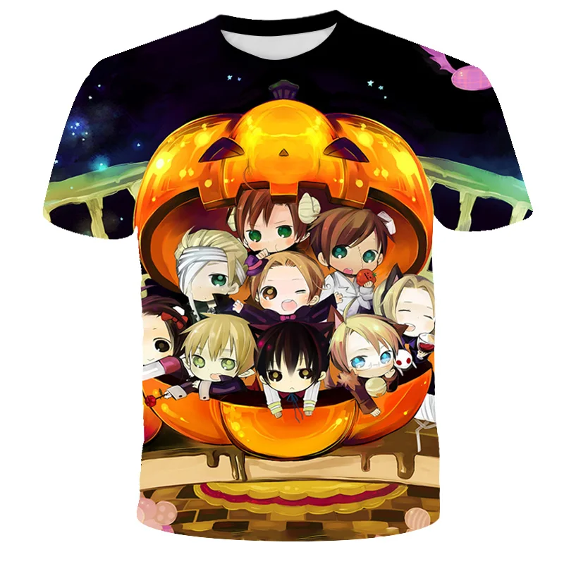 

Horror children's Halloween T-shirt 3D print T-shirt cool men's casual street style nightmare costume Harajuku top T-shirt