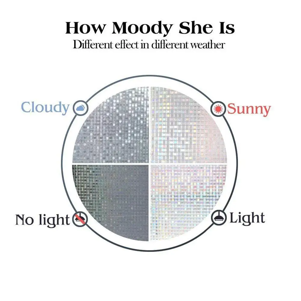 3d-пленка для окон Adeeing Антистатическая Декоративная пленка неклейкая