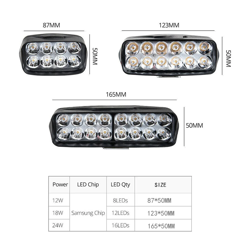 24 Вт долгий срок службы светодиодный рабочий прожектор автомобильный Грузовик