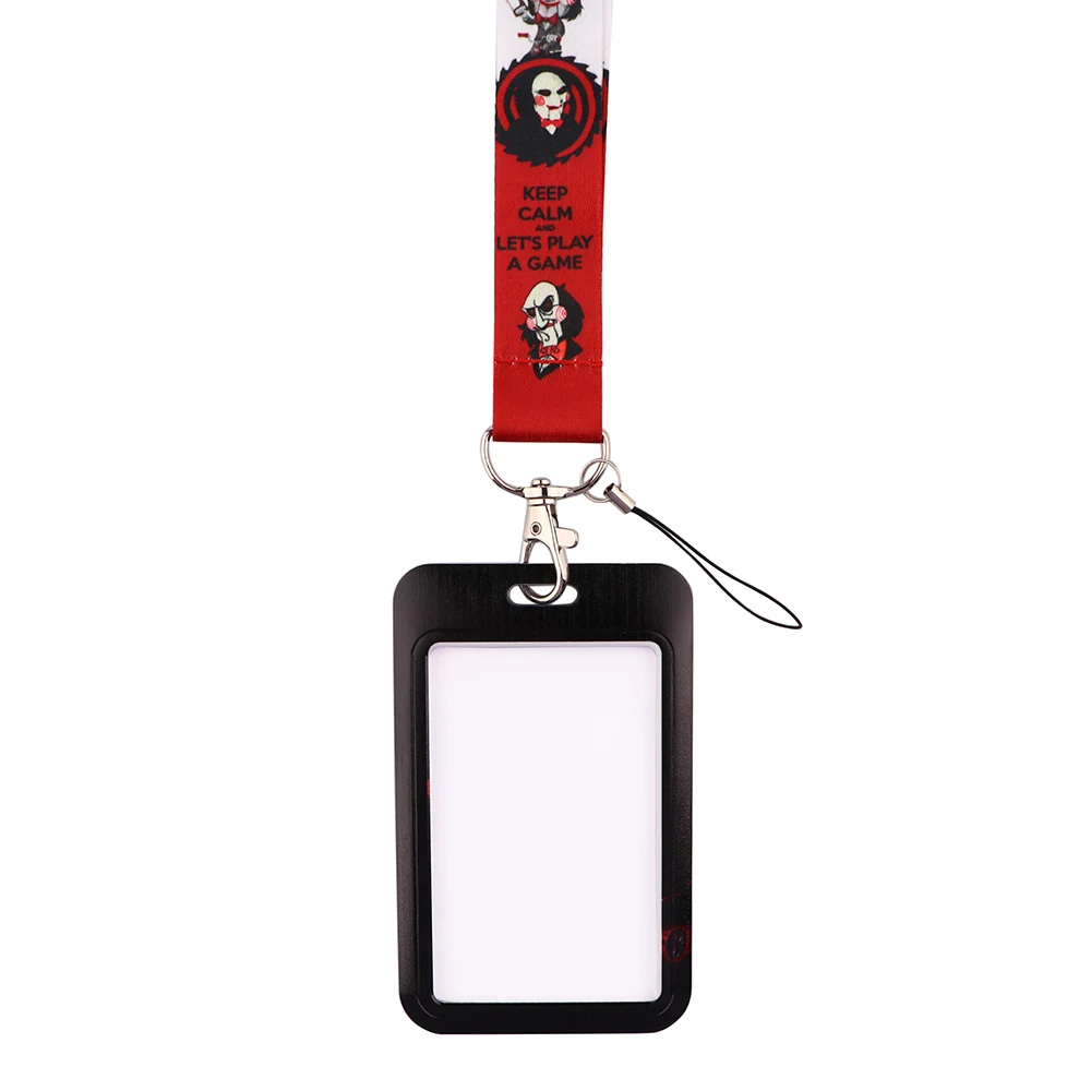 CB1058 Scary Movies Scream Ghost Face Lanyard For Keychain ID Card Cover Passport Student Cell Phone USB Badge Holder Rope