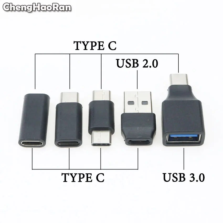 ChengHaoRan 1 шт. Тип C штекер гнездо OTG переходник USB 3 0 2 на кабель мини адаптер
