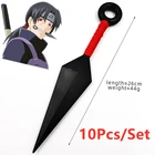 10 шт.компл. 26 см большая аниме Хокаге ниндзя модель оружия Какаси Саске аксессуары для косплея реквизит подарок для взрослых и детей оптовая продажа