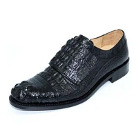 hulangzhishi new crocodile custom crocodile leather shoes men crocodile shoes business shoes male casual shoes