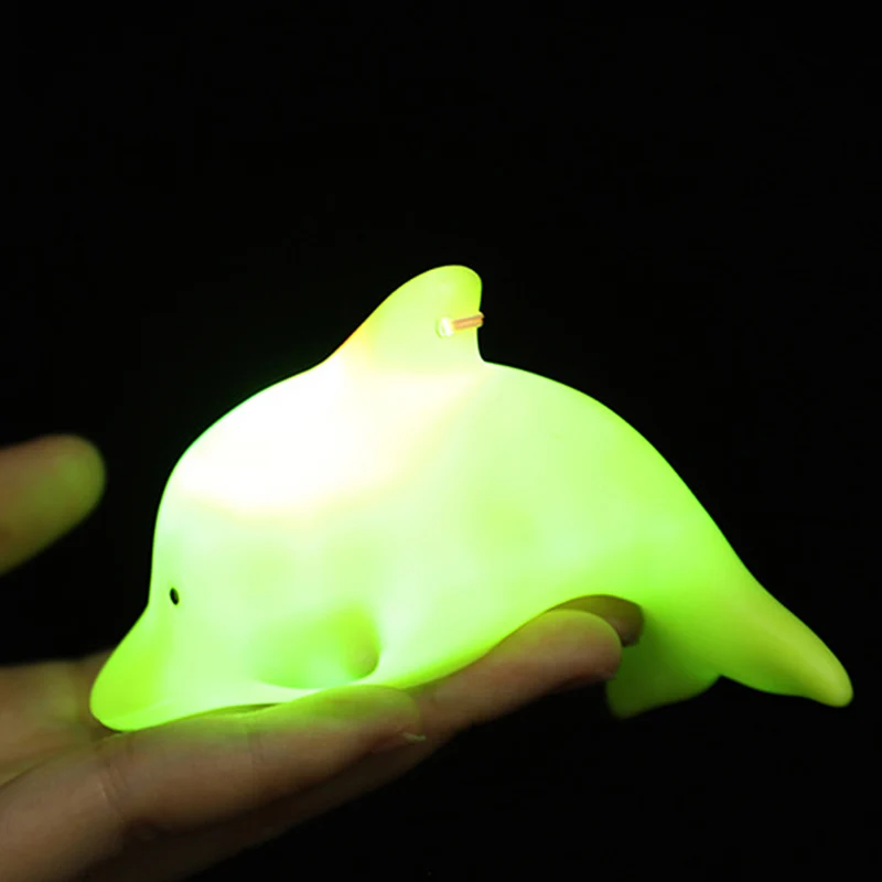 5 шт. светящийся ночник с дельфином детский игрушечный светодиодный светильник
