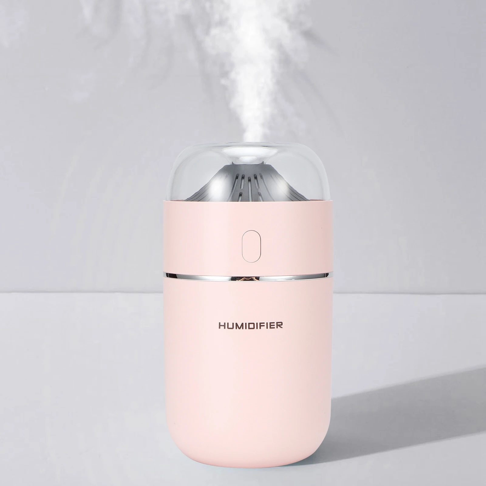 

320ml Portable Small Humidifier Mini Desktop USB Mist Sprayer Air Humidifier for Bedroom Office Travel Humidificadores Pink