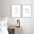 Холщовая живопись кофе, Художественная печать, абстрактная женщина, руки, книга, линия, рисование, книжный плакат, книжный магазин, Настенная картина, декор кофе