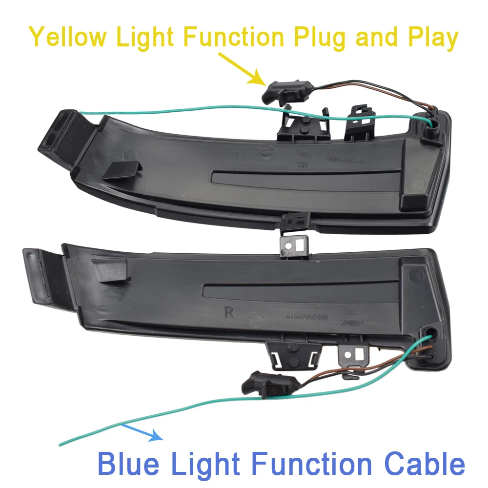 

Flowing Water Blinker Light LED Dynamic Turn Signal Rear Mirror Indicator Light For Benz W221 W212 W204 W176 W246 X156 C204 2PCS