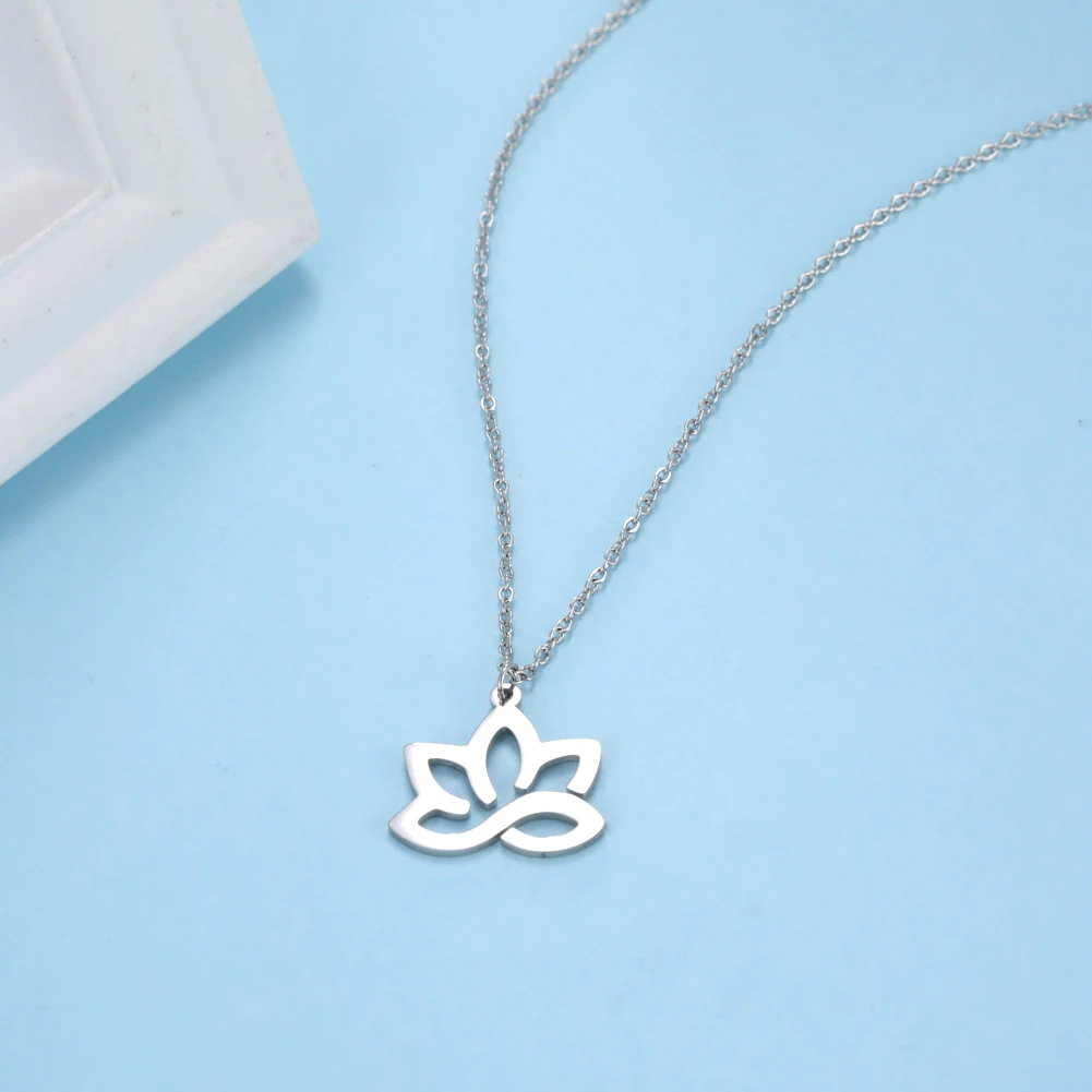 Ожерелье Skyrim Амулет из нержавеющей стали с полым цветком подвеска ввиде цветка