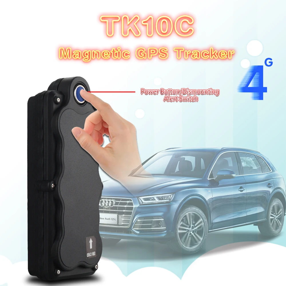 GPS трекер TK10C Супер магнитный Встроенный 4G автоматический GPS/GSM/Wi Fi позиционный