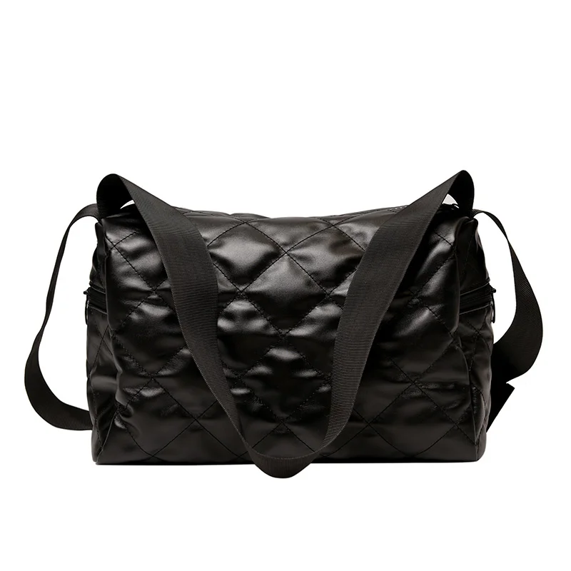 

Large Capacity Women Shoulder Bags 2021 Leather Simple Handbags Big Tote Vintage Ladies Wide Shoulder Belt Crossbody Bags