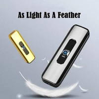 zinc alloy isqueiro cute cool usb lighter tungsten turbo double side electric rechargeable lighte dropship suppliers best gift