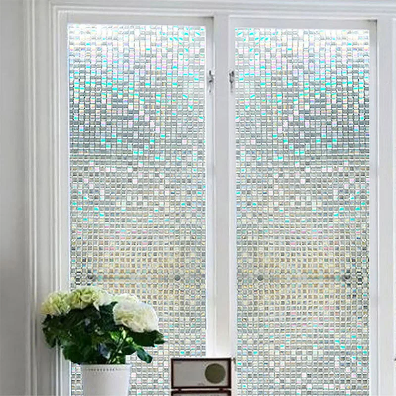 3D Window Film No Glue Static Cling Sticker Home Privacy Decoration for Office | Дом и сад