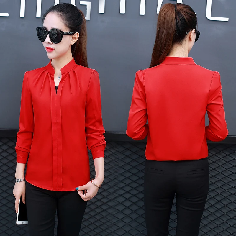 2021 летняя новая женская блузка и рубашки однотонные свободные элегантные