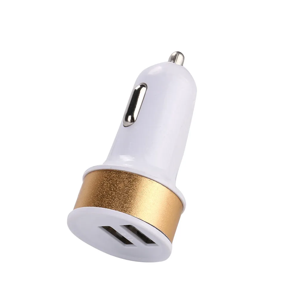Автомобильное зарядное устройство с двумя USB портами 118 А 1 со светодиодной