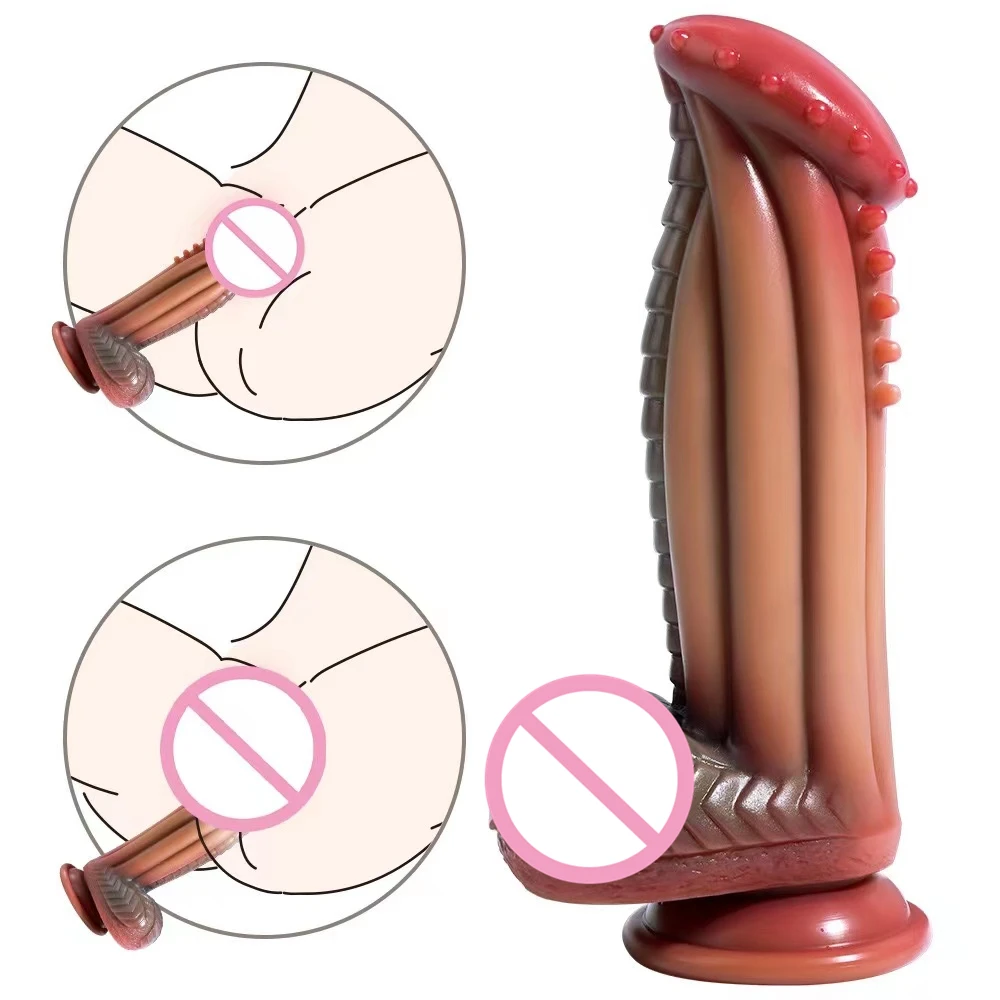 Фаллоимитаторы Bestco 18 + анальная пробка инопланетянина денежное дерево с шипами