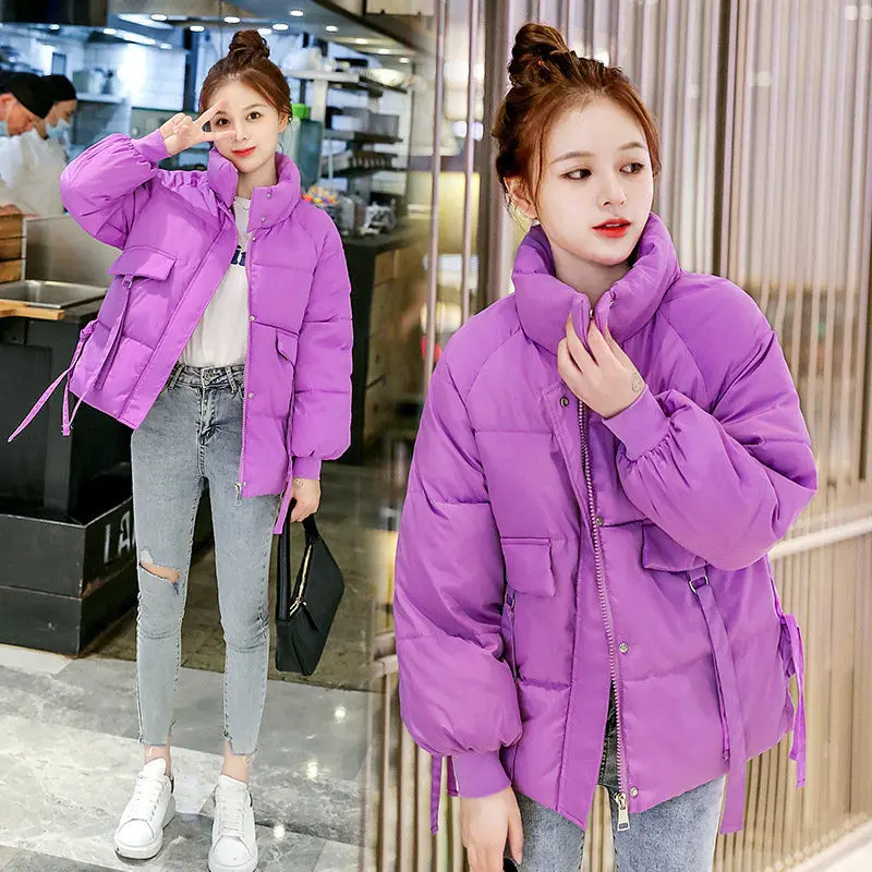 

2020 New Winter Cotton-padded Jacket Women's Parka Short Loose Thick Warm Women Coat Fashion Wild Women Outerwear