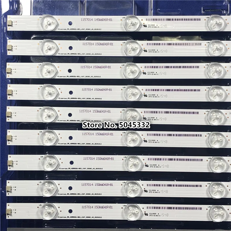 Светодиодный подсветка для Hisense 55H8C светодиодный полосы набор (10) 55 HD550DU B52 3030C V0
