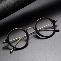 fashion vintage round glasses frame for women men optical titanium eyeglasses frames myopia prescription glasses korean eyewear