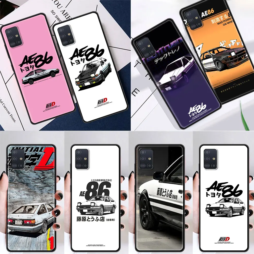 

Japan Anime Initial D AE86 Capinhas For Samsung Galaxy A71 A51 A21s A52 A72 A31 A41 A11 A01 A91 A42 A12 Silicone Housing Bag