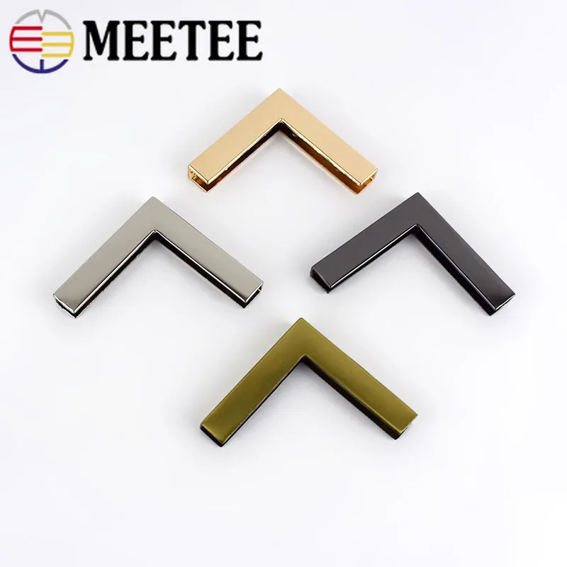 Meetee 4/10 шт. 40 мм защитные Угловые застежки для сумок металлические кнопки багажная
