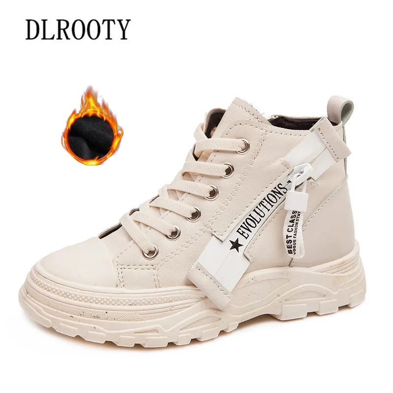 Зимняя детская обувь Ботинки martin детские зимние ботинки Теплые ботильоны для