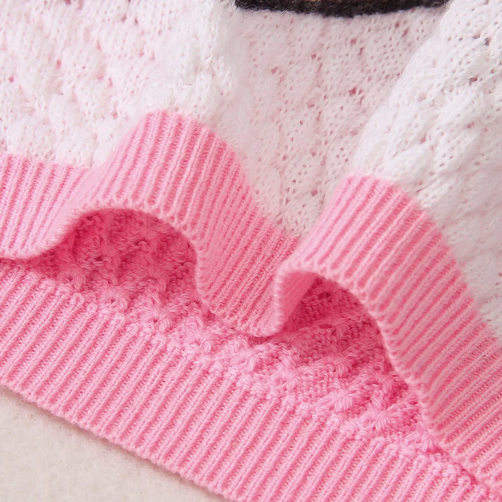 Одежда для малышей зимние вязаные топы девочек с длинными рукавами теплый