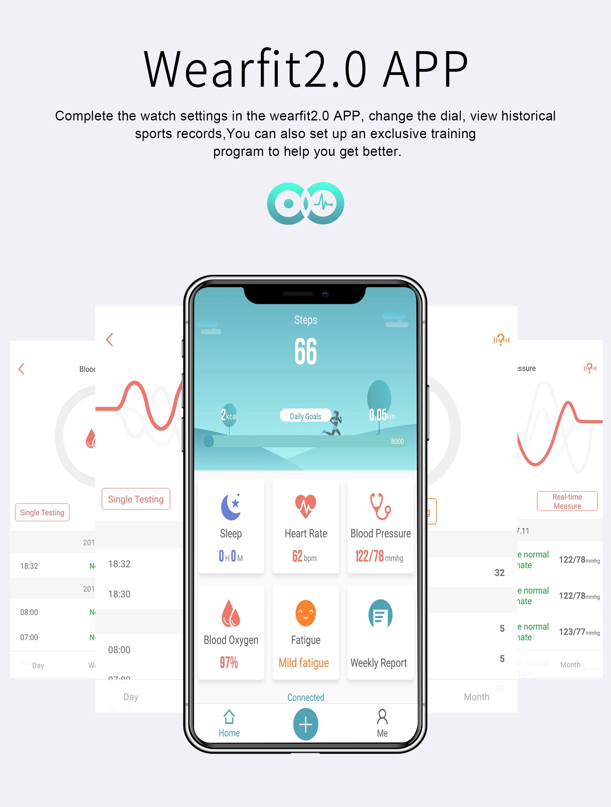 

Smart watch GT105 Blood Pressure Men Women Sports Wrist Watches Heart Rate Monitor Band Health Smartwatch For IOS Android Phone